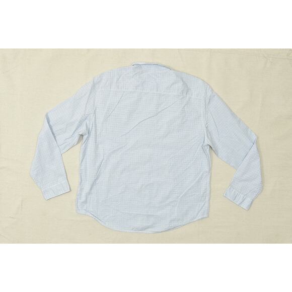 Calvin Klein Jeans Men's Regular Size XXL Blue White Pinstripe Button Shirt - Picture 2 of 8